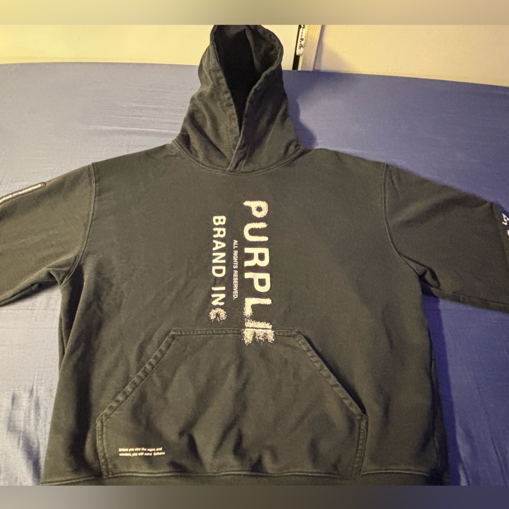 Purple Brand Black and white collage sweatshirt Size: XL